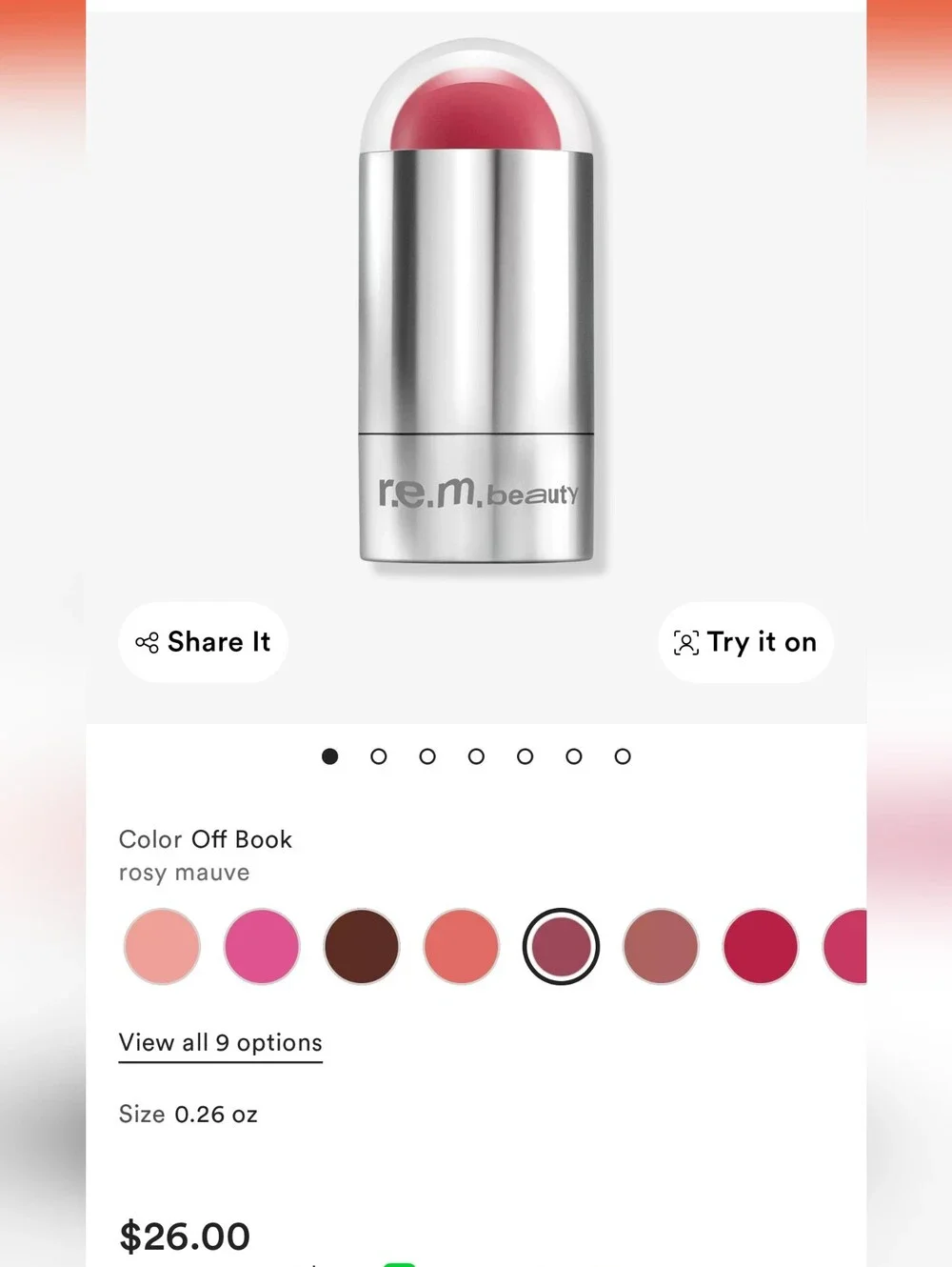 R.E.M Blush & Lip Stick - OFF Book